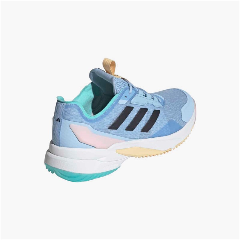 adidas Mens Crazyflight 6 Indoor Court Shoes Glow Blue/Shadow Navy/Flash Aqua - Image 3