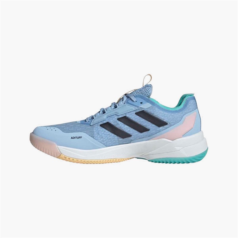 adidas Mens Crazyflight 6 Indoor Court Shoes Glow Blue/Shadow Navy/Flash Aqua - Image 5