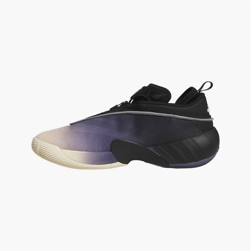 adidas Mens D.O.N Donovan Mitchell Issue 7 Basketball Shoes Core Black/Preloved Violet/Warm Vanilla - Image 5