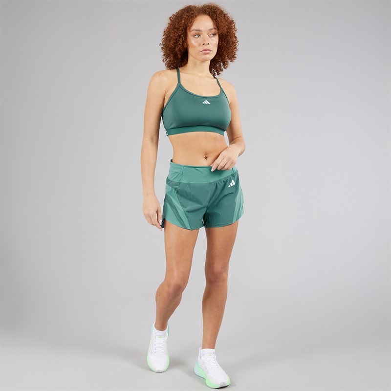 adidas Womens Aeroreact Training Light Support Sports Bra Preloved Teal - Image 4