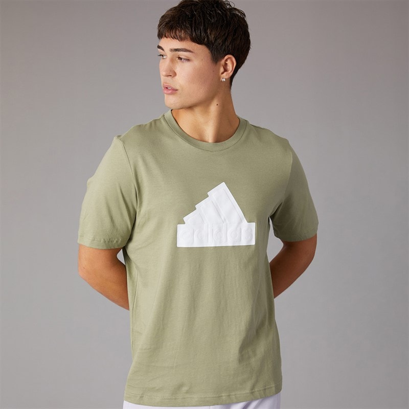 adidas Mens Future Icons Badge Of Sport T-Shirt Tent Green