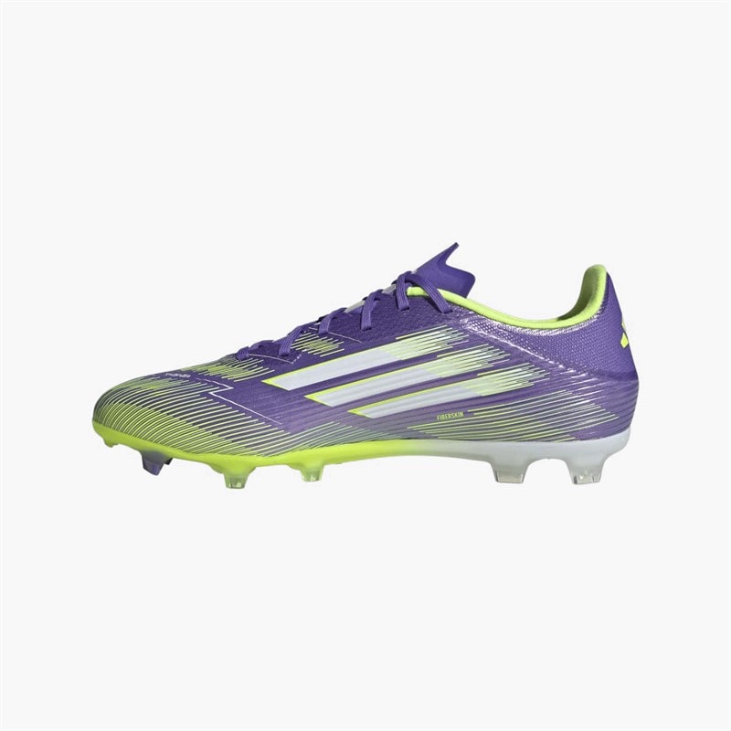 adidas Mens F50 League Radiant Blaze Pack FG/MG Firm/Multi Ground Football Boots Purple Rush/Cloud White/Lucid Lemon - Image 5