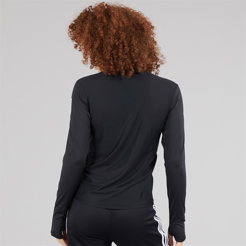 adidas Womens Own The Run 1/2 Zip Running Top Black - Image 2