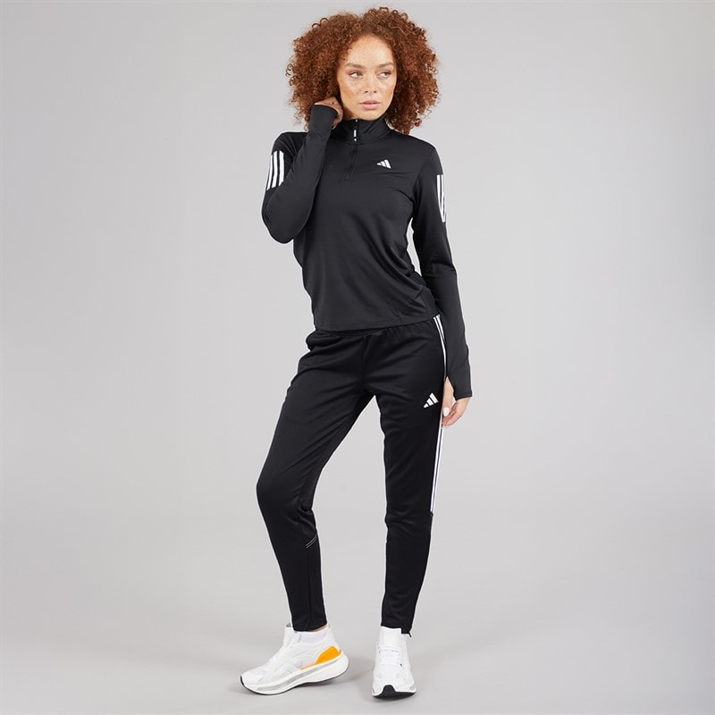 adidas Womens Own The Run 1/2 Zip Running Top Black - Image 4