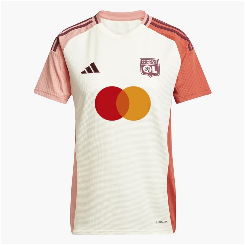 adidas Womens OL Olympique Lyon 24/25 Third Jersey Ivory