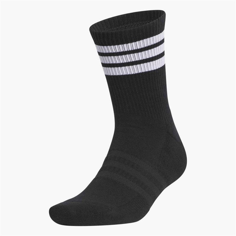 adidas  Golf 3-Stripes Half Crew Socks Black - Image 1