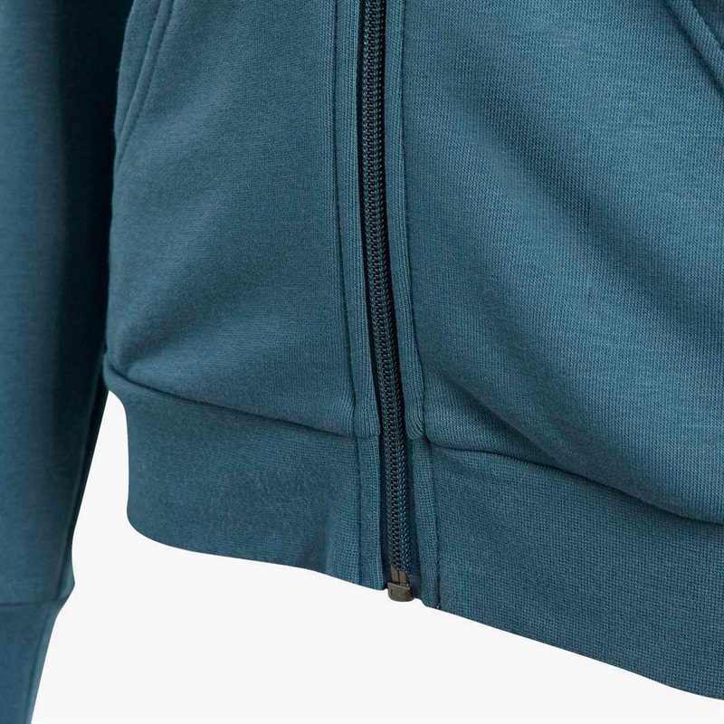 adidas Junior Girls Essentials Linear Logo Full Zip Hoodie Arctic Night/White - Image 5