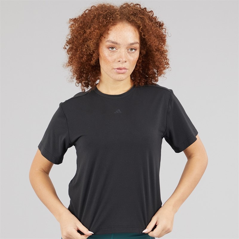 adidas Womens Prime Lift 3-Stripes T-Shirt Black