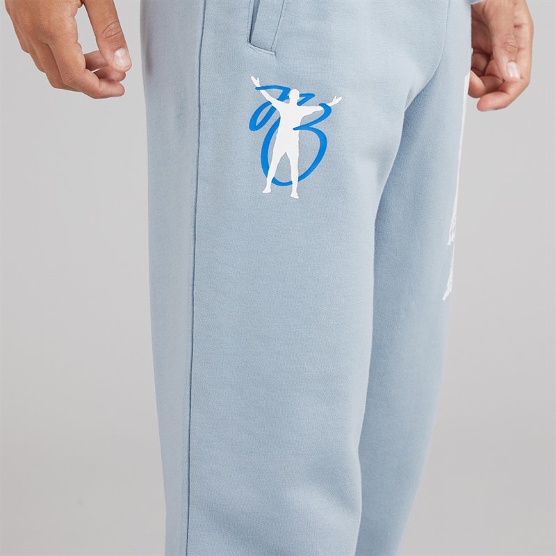 adidas Junior Boys Jude Bellingham Graphic Joggers Light Grey - Image 3