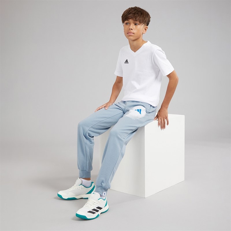 adidas Junior Boys Jude Bellingham Graphic Joggers Light Grey - Image 4