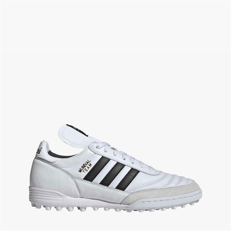 adidas Mens Mundial Team TF Astro Football Boots Cloud White/Core Black/Gold Metallic - Image 1