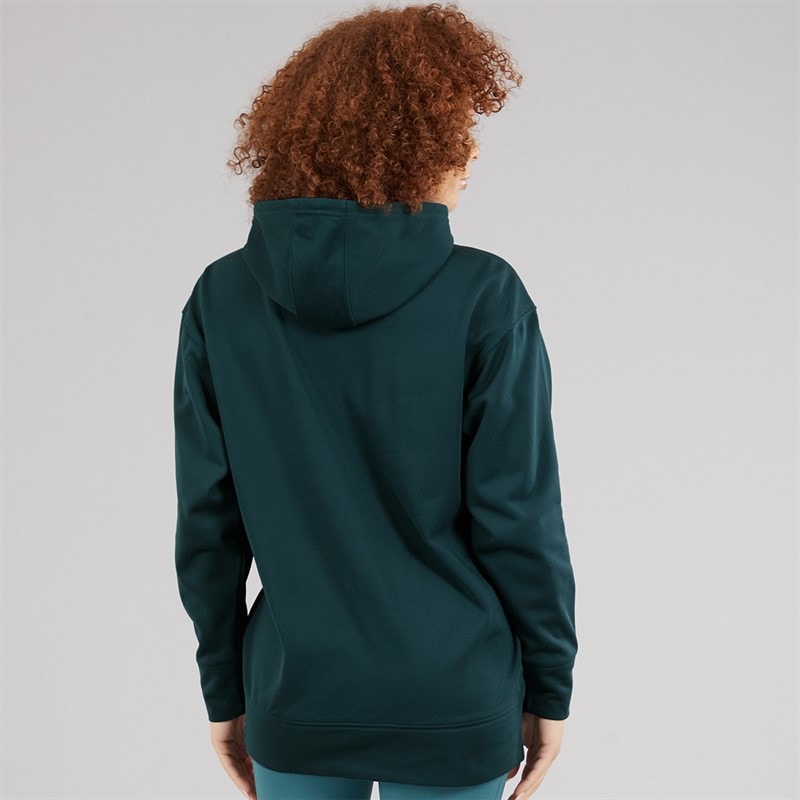 adidas Womens Aeroready Game And Go Fleece Hoodie Arctic Night/White - Image 2