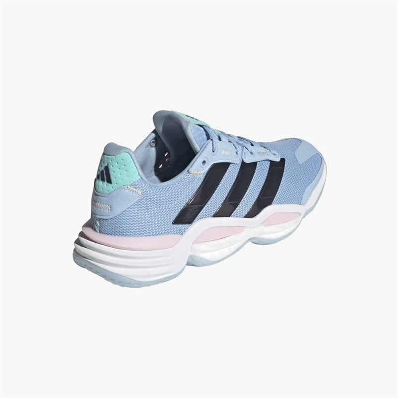 adidas Womens Stabil 16 Indoor Court Shoes Glow Blue/Shadow Navy/Core Black - Image 3