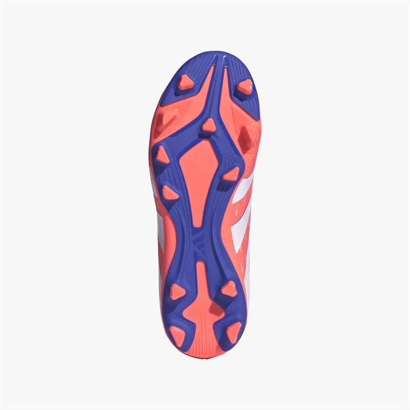 adidas Junior Predator Club FG/MG Firm/Multi Ground Football Boots Signal Coral/Cloud White/Beam Orange - Image 2