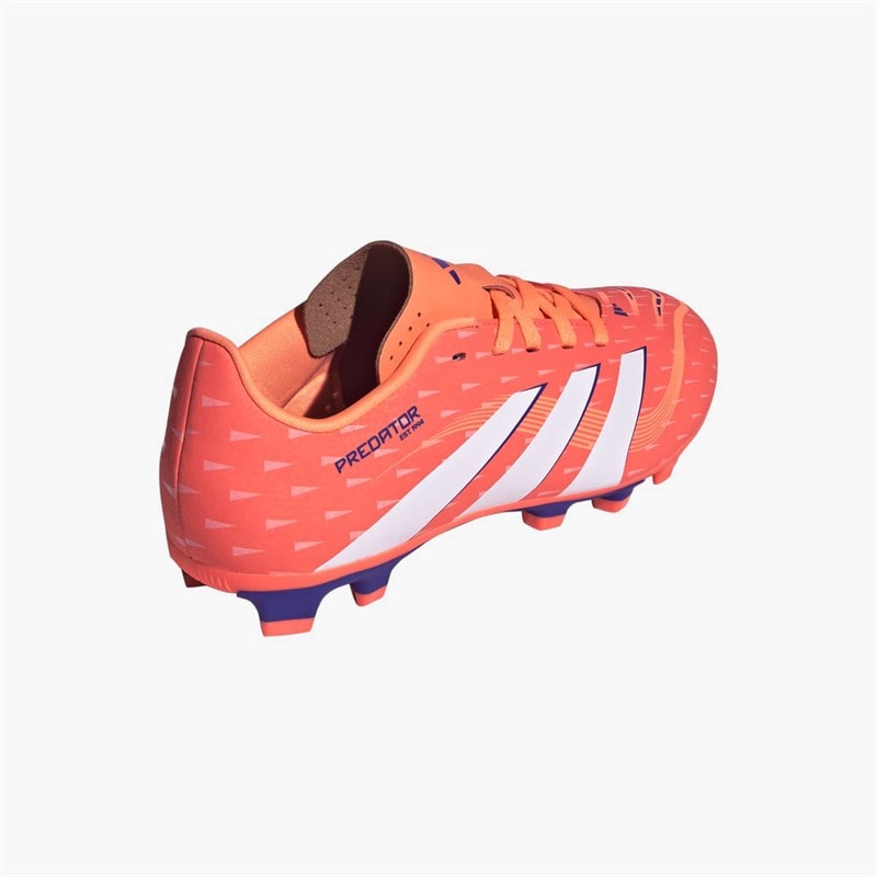 adidas Junior Predator Club FG/MG Firm/Multi Ground Football Boots Signal Coral/Cloud White/Beam Orange - Image 3