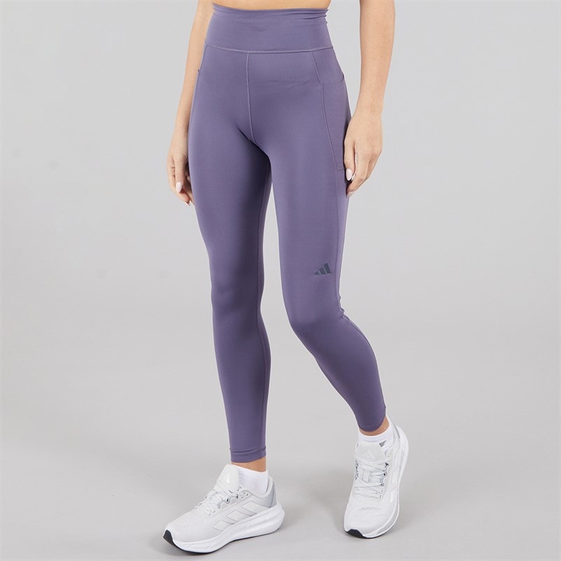 adidas Womens Own The Run 7/8 Running Leggings Preloved Violet - Image 3