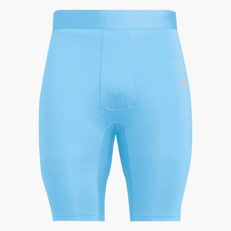 adidas Mens Techfit Tight Shorts Blue Burst - Image 1