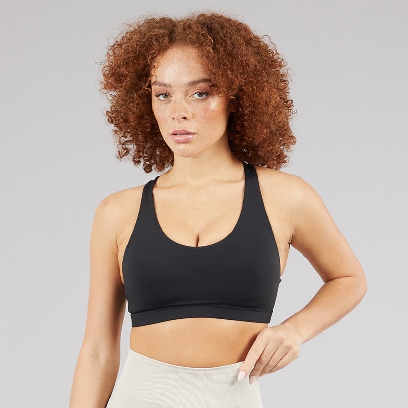 adidas Womens All Me Medium Support Bra Tank Top Black