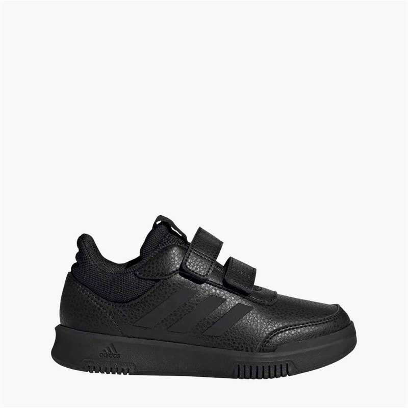 adidas Junior Tensaur Hook And Loop Velcro Trainers Core Black/Core Black/Grey Six - Image 1