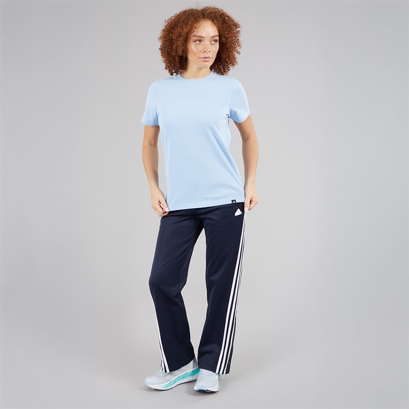 adidas Womens Iconic Wrapping 3-Stripes Snap Track Pants Legend Ink/White - Image 4