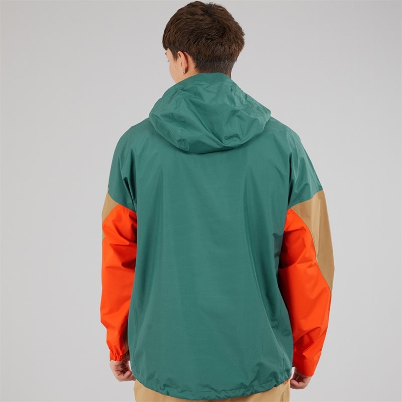 adidas Mens Terrex Xploric 2.5l Climaproof Waterproof Anorak Jacket Preloved Teal/Cardboard/Semi Impact Orange - Image 2