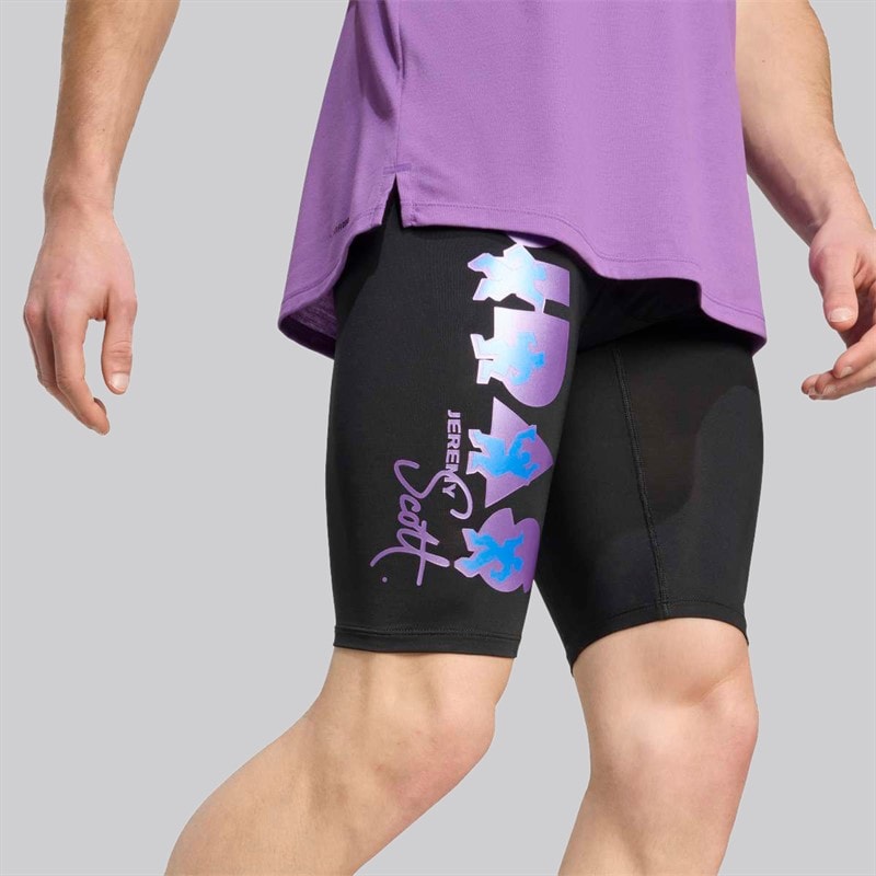 adidas Mens X Jeremy Scott Bike Shorts Black - Image 3