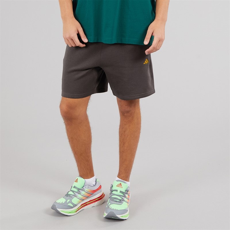 adidas Mens X Fortnite Fleece Shorts Charcoal - Image 1