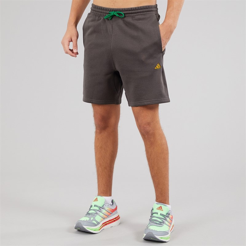 adidas Mens X Fortnite Fleece Shorts Charcoal - Image 3