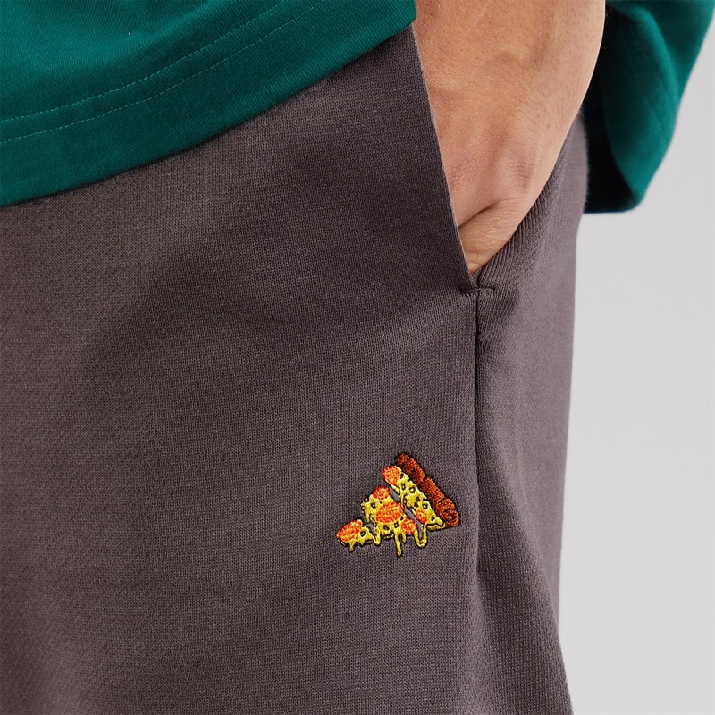 adidas Mens X Fortnite Fleece Shorts Charcoal - Image 5