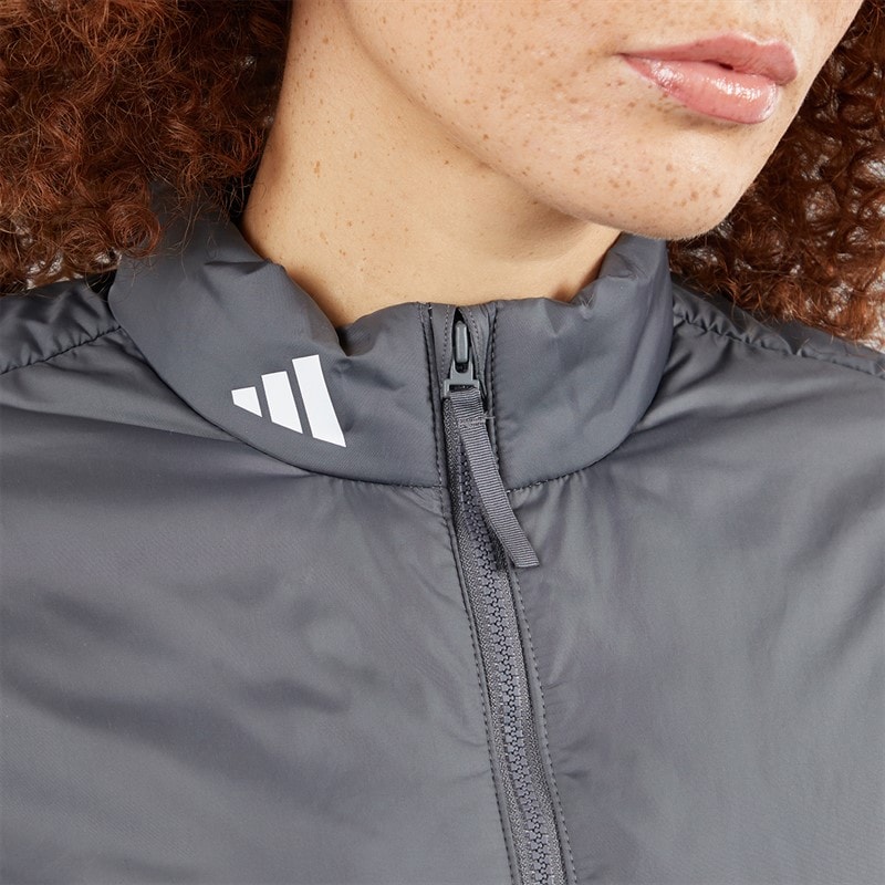 adidas Womens Puffer Golf Jacket Grey - Image 3