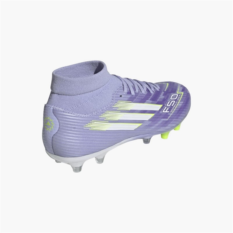 adidas Womens F50 Sparkfusion League FG/AG Firm Ground/Artificial Ground Football Boots Violet Tone/Lucid Lemon/Purple Rush - Image 3