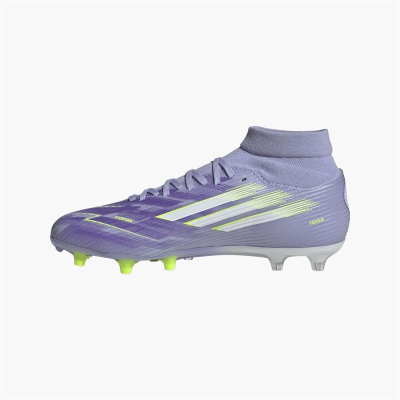 adidas Womens F50 Sparkfusion League FG/AG Firm Ground/Artificial Ground Football Boots Violet Tone/Lucid Lemon/Purple Rush - Image 5