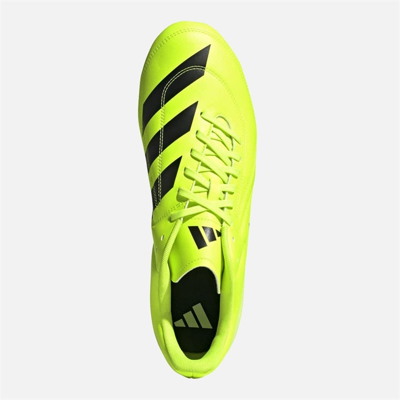 adidas Mens RS15 FG Firm Ground Rugby Boots Lucid Lemon/Core Black/Hi-Res Yellow - Image 4