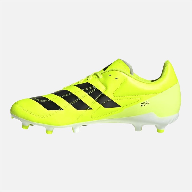 adidas Mens RS15 FG Firm Ground Rugby Boots Lucid Lemon/Core Black/Hi-Res Yellow - Image 5