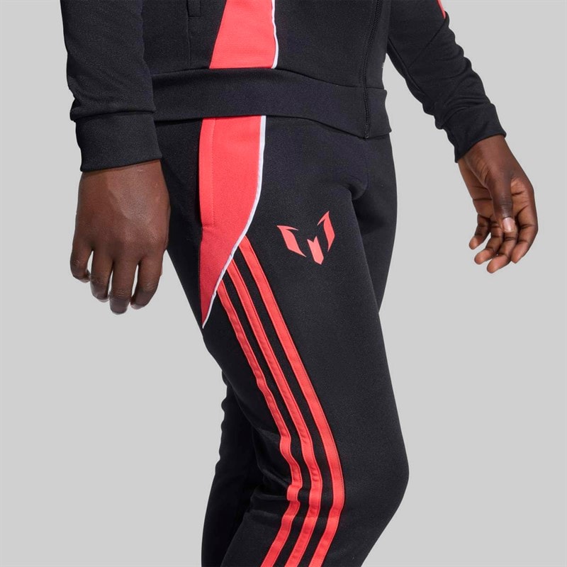 adidas Junior Messi Training Track Pants Black - Image 4