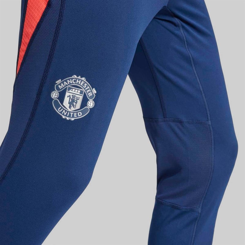 adidas Mens MUFC Manchester United 24/25 Tiro 24 Pro Track Pants Night Indigo/Bright Red - Image 4