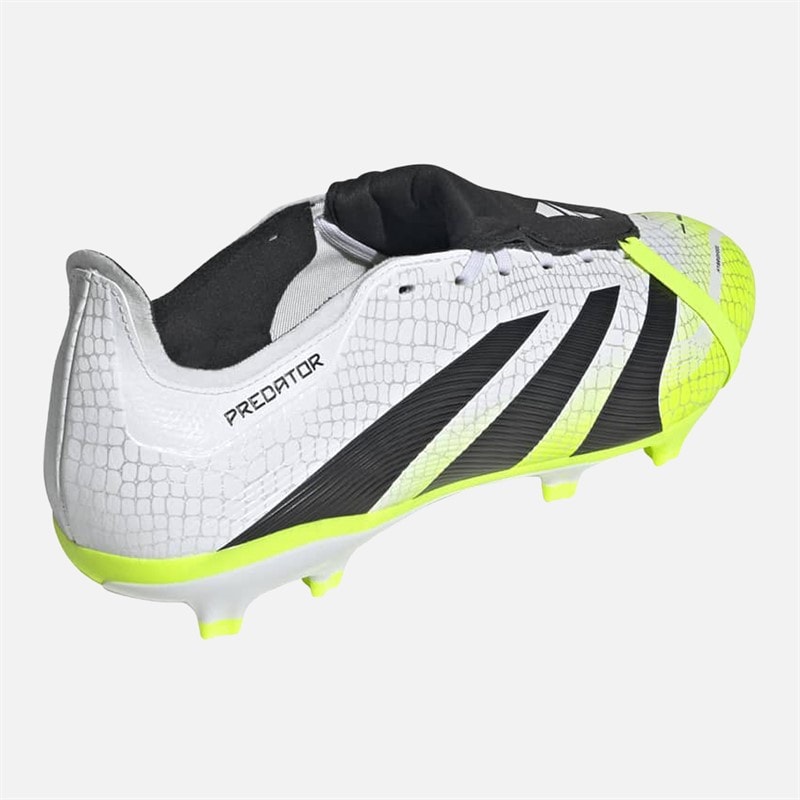 adidas Mens Predator League Tongue Radiant Blaze Pack FG/MG Firm/Multi Ground Football Boots Cloud White/Core Black/Lucid Lemon - Image 3