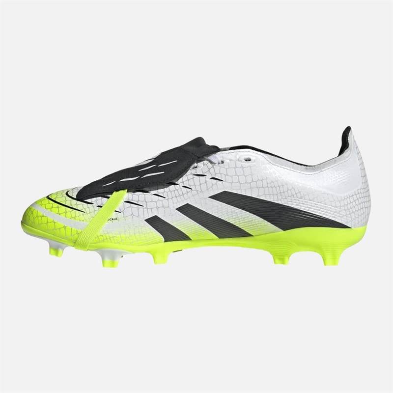 adidas Mens Predator League Tongue Radiant Blaze Pack FG/MG Firm/Multi Ground Football Boots Cloud White/Core Black/Lucid Lemon - Image 5