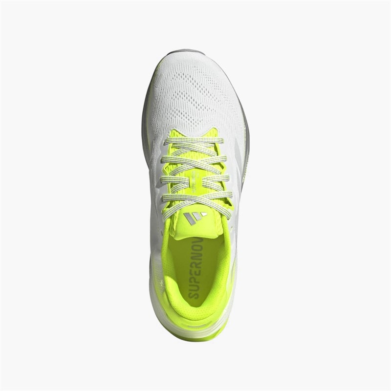adidas Womens Supernova Rise 2 Neutral Running Shoes Cloud White/Dash Grey/Lucid Lemon - Image 4