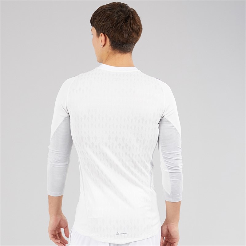adidas Mens Tiro 23 Pro Long Sleeve Goalkeeper Jersey White - Image 2