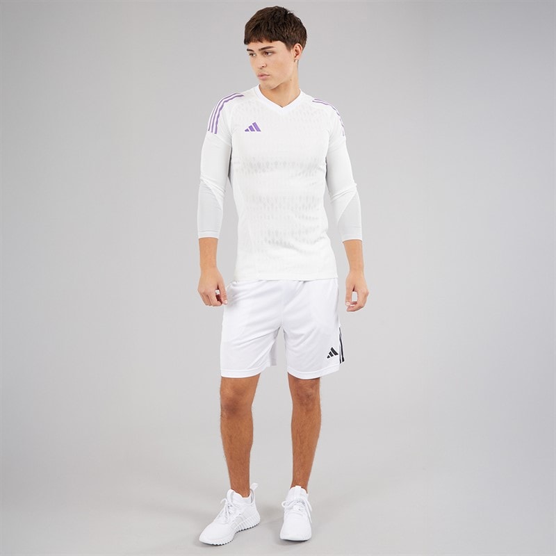 adidas Mens Tiro 23 Pro Long Sleeve Goalkeeper Jersey White - Image 4