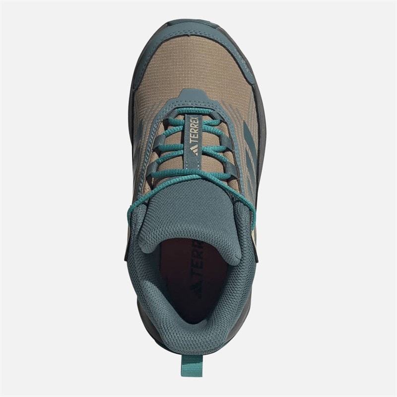 adidas Junior Terrex Trailmaker 2 Mid Rain.Rdy Waterproof Hiking Boots Cardboard/Preloved Teal/Pure Teal - Image 4