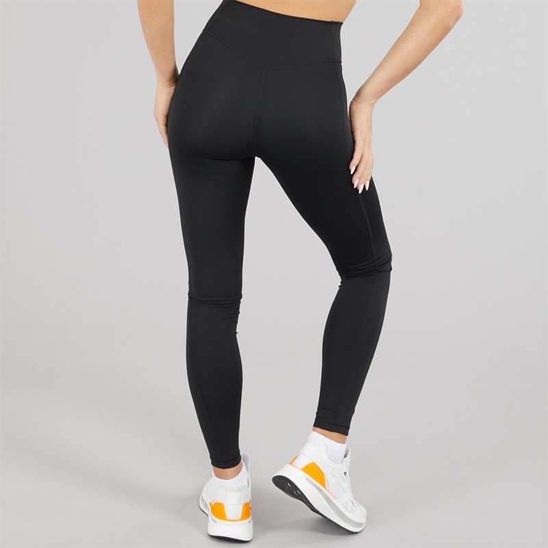 adidas Womens Optime Heritage Full Length Leggings Black/White - Image 2