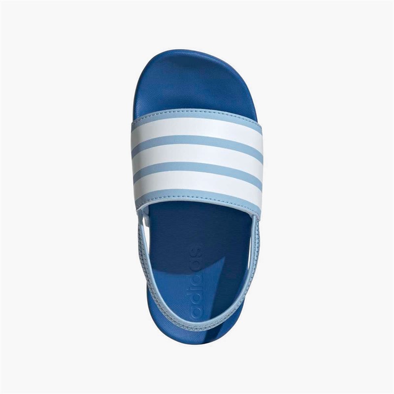 adidas Kids Adilette Estrap Sliders Clear Sky/Cloud White/Bright Royal - Image 4