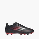 adidas Mens F50 Club FG/MG Firm/Multi Ground Football Boots Black/Iron Metallic/Lucid Red