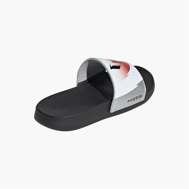 adidas Junior Adilette Comfort Messi Sliders Cloud White/Core Black/Lucid Red - Image 3