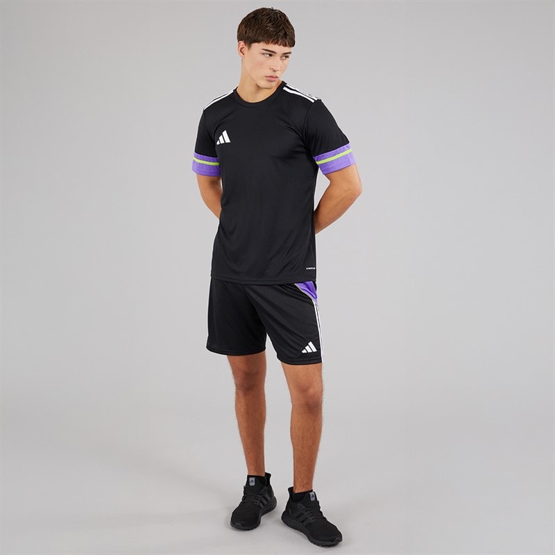 adidas Mens Tiro 24 Shorts Black/Purple Rush - Image 4