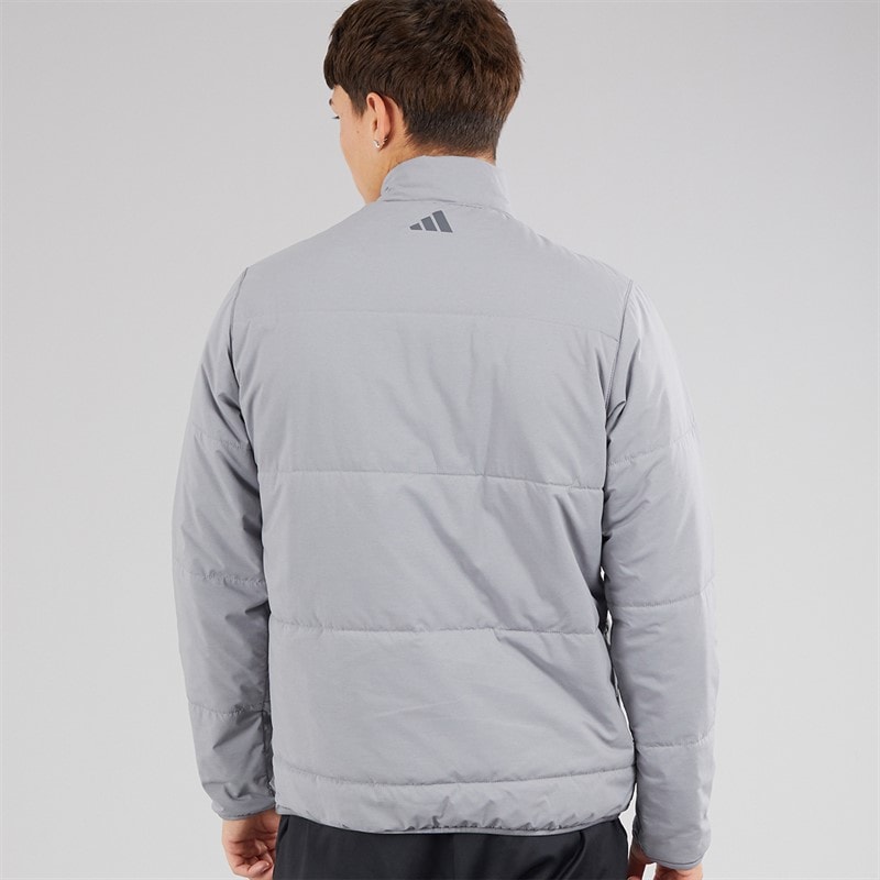 adidas Mens Ultimate 365 Arctic 1/4 Zip Golf Jacket Grey Heather - Image 2