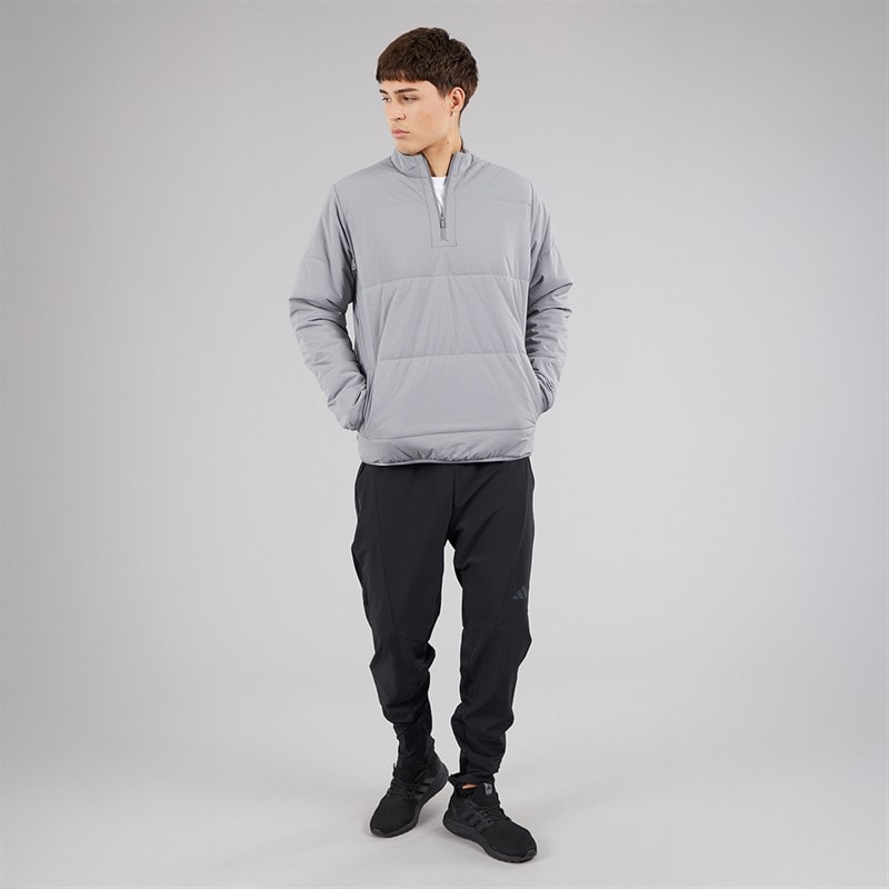 adidas Mens Ultimate 365 Arctic 1/4 Zip Golf Jacket Grey Heather - Image 4