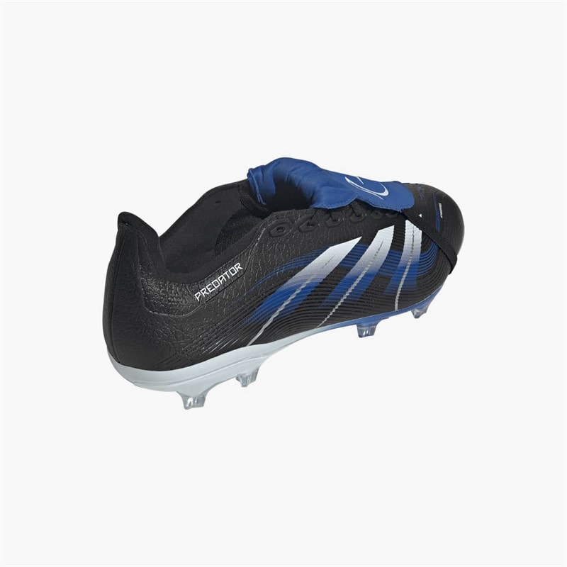 adidas Mens Predator League Jude Bellingham Fold Over Tongue FG/MG Firm/Multi Ground Football Boots Core Black/Cloud White/Glow Blue - Image 3